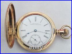 Very Fine Antique 1893 Waltham Model 1888 Hunter Case Pocket Watch