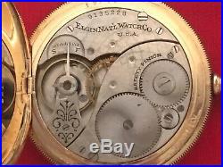 Very Nice 1901 Elgin 7 Jewel 12 Size Hunting Case Pocket Watch Running