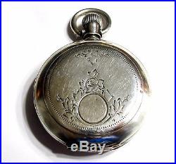 Very Rare E. A. Muckle Reversible Coin Silver Pocket Watch Case
