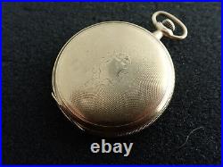 Vintage 12 Size E Howard Hunting Case Pocket Watch Running And Keeping Time