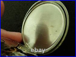 Vintage 12 Size Hamilton Pocket Watch Grade 912 14k White Gold Filled Case