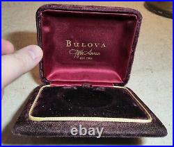 Vintage 15 Jewels Bulova 17ah Fifth Avenue Ny Pocketwatch In Original Case-works