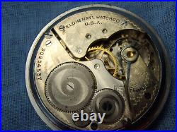 Vintage 16 Size Elgin Openface Pocket Watch 1928 Grade 291 Train On Case Running
