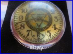 Vintage 16s Pocket Watch Dodge Brothers Ad Theme Dial & Case Runs Well