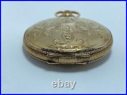 Vintage 1890's American Waltham Watch Co. Gold Hunter Case Pocket Watch