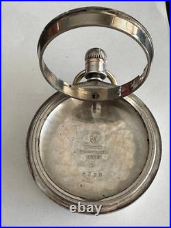 Vintage 18 Size 4oz Coin Waltham Pocket Watch Case Lever Set Only Swing Out