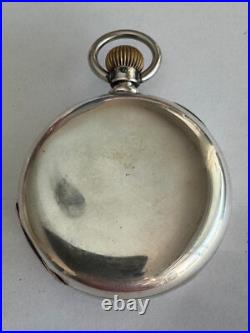 Vintage 18 Size Coin Silver Pocket Watch Case Lever Set Only