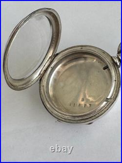Vintage 18 Size Coin Silver Pocket Watch Case Lever Set Only