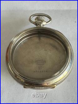 Vintage 18 Size Keystone Clam Shell Pocket Watch Case Pendant & Lever Set