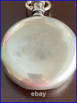 Vintage 18s Fahys Pocket Watch Case Only, 4oz Coin Silver, Swing Out, Lever Set