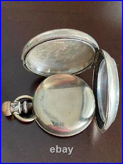 Vintage 18s Fahys Pocket Watch Case Only, 4oz Coin Silver, Swing Out, Lever Set