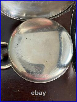 Vintage 18s Fahys Pocket Watch Case Only, 4oz Coin Silver, Swing Out, Lever Set