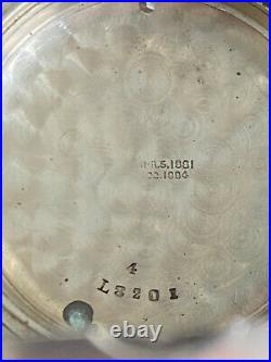 Vintage 18s Fahys Pocket Watch Case Only, 4oz Coin Silver, Swing Out, Lever Set