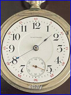 Vintage 18s Waltham Pocket Watch, Gr. P. S. Barlett, Swing Out Case, Keeping Time