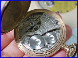 Vintage 1902 WALTHAM GF 16s 7J Full Hunter Case Pocket Watch -For Repair /Parts