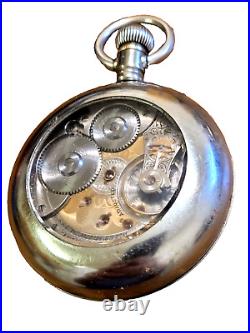 Vintage 1907 WALTHAM P. S. BARTLETT POCKET WATCH, Size 18s Salesman Case