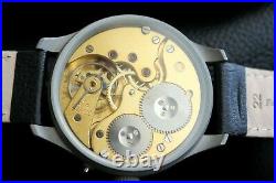 Vintage 1912`s IWC Pocket Swiss movement in New wrist Military Case PILOT A-DIAL