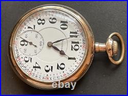 Vintage 1915 Illinois Bunn Special 9 Pocket Watch Ticks GF Case RR 16s 21j USA