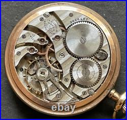 Vintage 1916 Illinois Grade 403 Pocket Watch Running Ticks GF Case 12s 15j USA