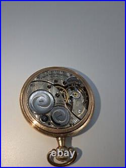 Vintage 1920 Elgin 12s Model 3 Grade 345 Pocket Watch Star WCC Case Excellent