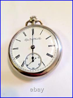 Vintage 1921 18 Size Elgin Pocket Watch Train Locomotive Case