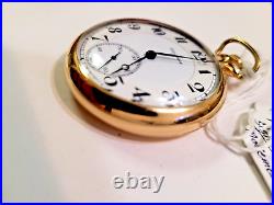 Vintage 1921 Illinois (Burlington) 21 jewel 16 size Pocket Watch RR GF case