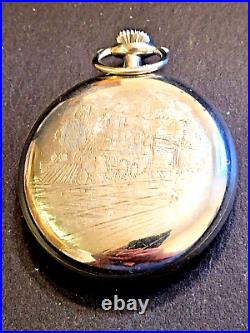 Vintage 1926 Hamilton 18S 21J 940 Railroad Pocket Watch Train/Locomotive Case