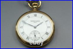Vintage 1999 N MINT with Case FREDERIQUE CONSTANT 17J Hand Winding Pocket Watch