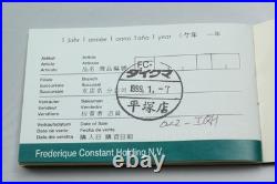 Vintage 1999 N MINT with Case FREDERIQUE CONSTANT 17J Hand Winding Pocket Watch