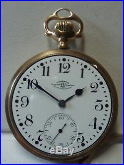 Vintage 21j Waltham BALL OFFICIAL RAILROAD STANDARD Pocket Watch with BALL CASE