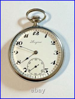 Vintage 44mm 1937 Longines 15j Cal. 37.93 Of Pocket Watch Case Keeps Time