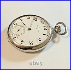Vintage 44mm 1937 Longines 15j Cal. 37.93 Of Pocket Watch Case Keeps Time