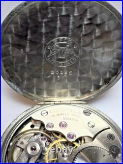 Vintage 44mm 1937 Longines 15j Cal. 37.93 Of Pocket Watch Case Keeps Time