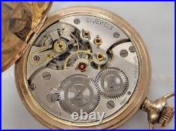 Vintage Achievement Pocket Watch Gold Filled Ornate Hunter Case 21J10-F781