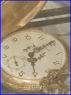 Vintage Arnex 17 Jewels Swiss Pocket Watch Working Ornate Case