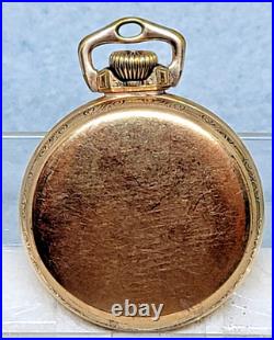 Vintage BALL 10 KT Gold Filled RR Open Face Pocket Watch Case -16S