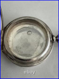 Vintage Big 4oz Dueber Coin Silver Hunting Pocket Watch Case Key Wind/ Key Set