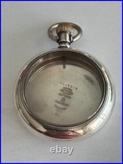Vintage Big 58mm 18 Size Keystone Pocket Watch Case Pendant & Lever Set Sterling