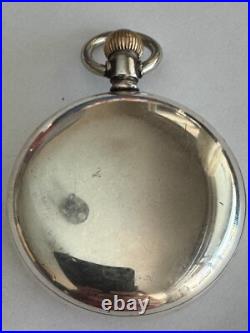 Vintage Big 58mm 18 Size Keystone Pocket Watch Case Pendant & Lever Set Sterling