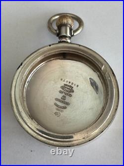 Vintage Big 58mm 18 Size Keystone Pocket Watch Case Pendant & Lever Set Sterling