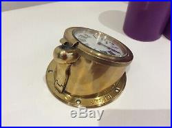Vintage Brass Cased Doxa 8 Day Goliath Pocket Watch For Automobile Cockpit Dash