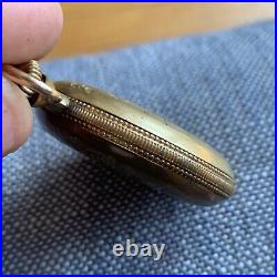 Vintage Buren 15 Jewels Hunter Case Gold Filled Pocket Watch Swiss Serviced