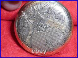 Vintage Burlington 21 Jewels GF Dueber Case 1 7/8 Pocket Watch. Works Great