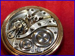 Vintage Burlington 21 Jewels GF Dueber Case 1 7/8 Pocket Watch. Works Great