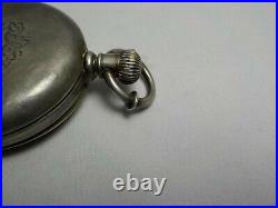 Vintage Coin Silver Pocket Watch Case Fahys No 1 Hunter Watchmaker