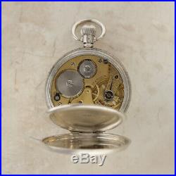 Vintage Dennison Case Pocket Watch Sterling Silver 1931
