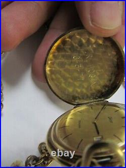 Vintage Dior Pocket watch Bulova Gold Case Size 40mm