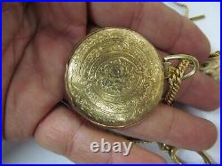 Vintage Dior Pocket watch Bulova Gold Case Size 40mm
