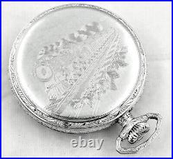Vintage ELGIN 17 Jewels Railroad Case Pocket Watch Grade 381 Model 6 1911