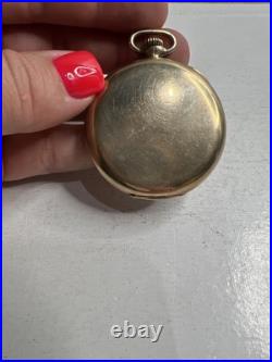 Vintage Elgin 18s/17j Pocket Watch Working Wadesworth case